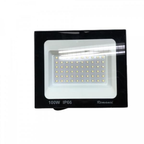 Imagem de Projetor refletor led aluminio 100w 6500k bivolt remanci