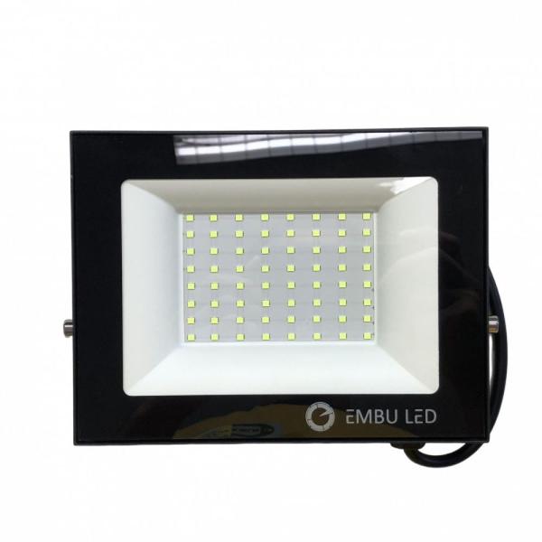 Imagem de Projetor refletor led aluminio 100w verde bivolt embuled