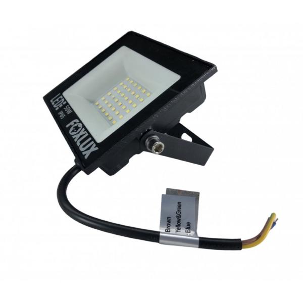 Imagem de Projetor refletor led aluminio 50w 6500k bivolt foxlux 38.22