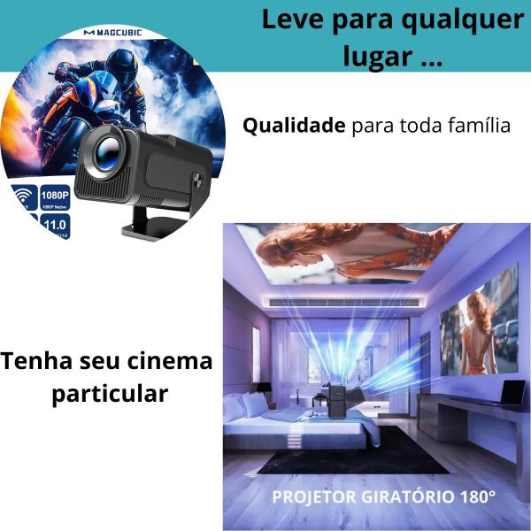 Imagem de Projetor Smart 4K HY320 Wi-Fi Full HD - Incrível