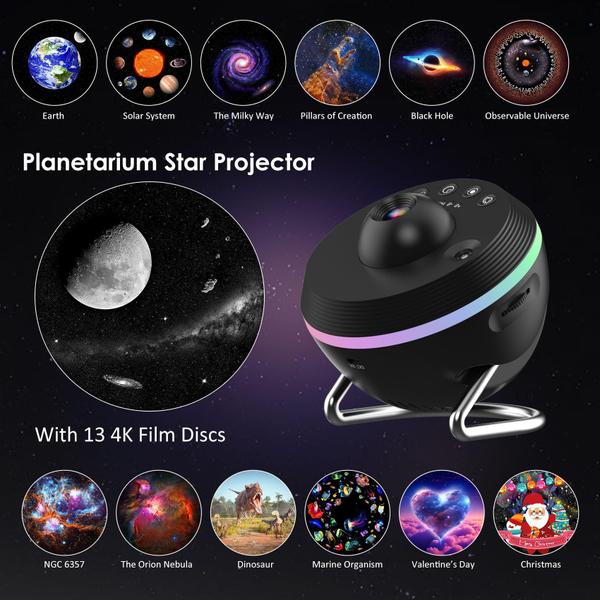 Imagem de Projetor Star Projector Elec3 Galaxy com 6 luzes noturnas