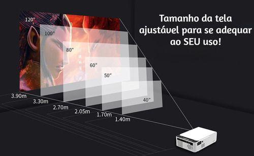 Imagem de Projetor T5 Data Show Multimidia Retroprojetor Mine Full Hd