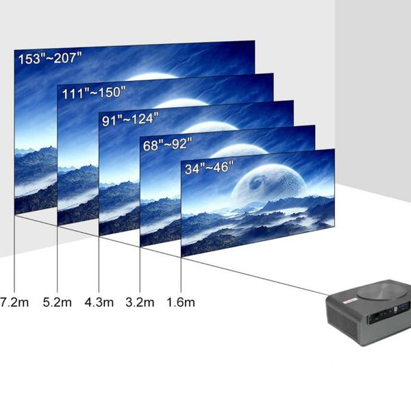 Imagem de Projetor Touyinger Q10w Plus Android 9800lms Fhd Wifi6 BT. Correção Zoom Espelhamento