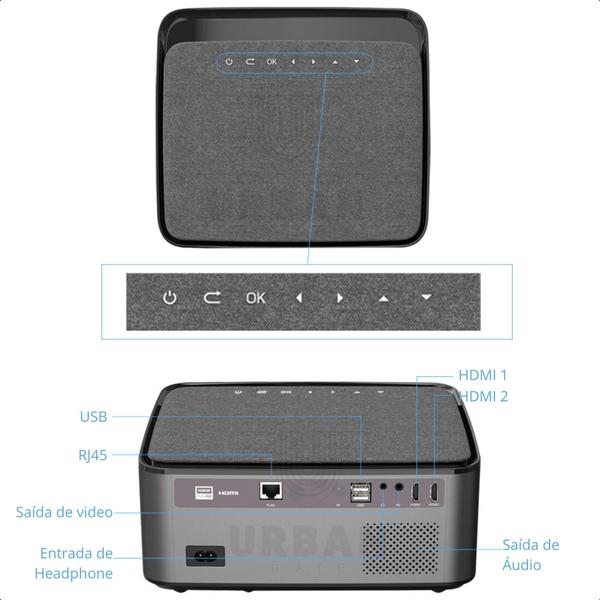 Imagem de Projetor Touyinger RD828 6500 Lumens HD 1080p Com Espelhamento Wifi