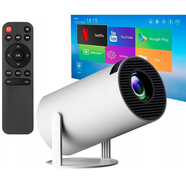 Projetor Wifi Hd 1080P Branco Bivolt Portátil Bluetooth Hdmi - Relet Imagem de Projetor Wifi Hd 1080P Branco Bivolt Portátil Bluetooth Hdmi