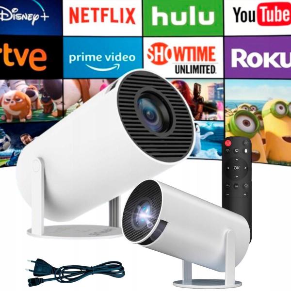 Projetor Wifi Hd 1080P Branco Bivolt Portátil Bluetooth Hdmi - Relet Imagem de Projetor Wifi Hd 1080P Branco Bivolt Portátil Bluetooth Hdmi
