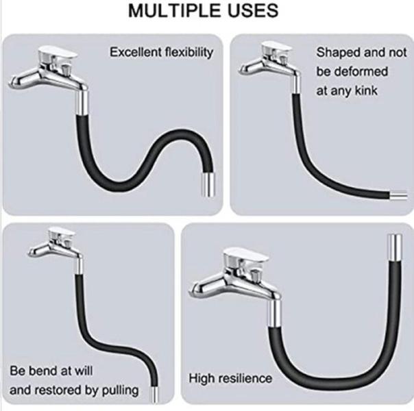 Imagem de Prolongador Para Torneira 47 cm Extensor Flexivel Para Torneira Rosca 1/2