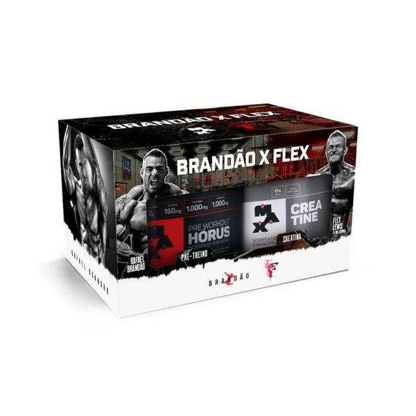 Promopack brandão x flex - hórus frutas vermelhas + creatina - MAX TITANIUM Imagem de Promopack brandão x flex - hórus frutas vermelhas + creatina
