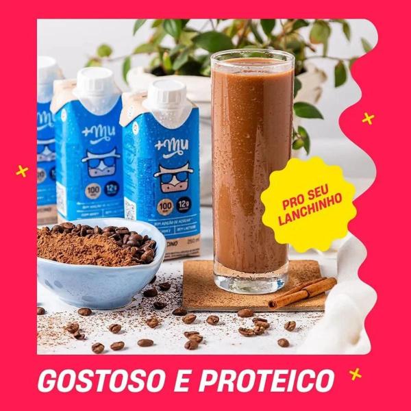 Imagem de Pronto Bebida C/ Whey Cappuccino250ml - Mais Mu KIT C/6 un