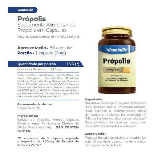 Imagem de Própolis (extrato Verde) - 60 Cápsulas - Vitaminlife