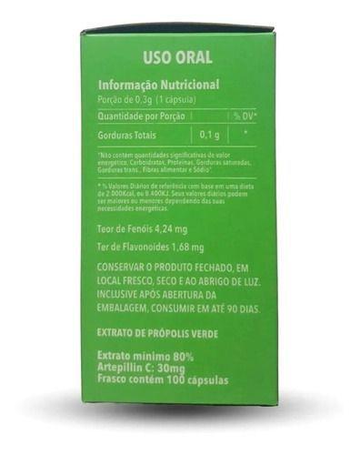 Própolis Verde 80% Wax Green 100 Cápsulas 300mg Imagem de Própolis Verde 80% Wax Green 100 Cápsulas 300mg