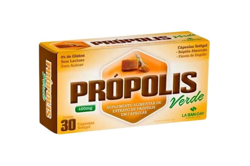 Imagem de Propolis Verde Com 30 Capsulas Softgel - La San Day