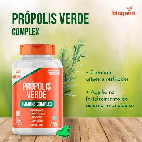 Imagem de Própolis Verde + Vitam C, D3, Zinco 550mg 60cps Biogens 