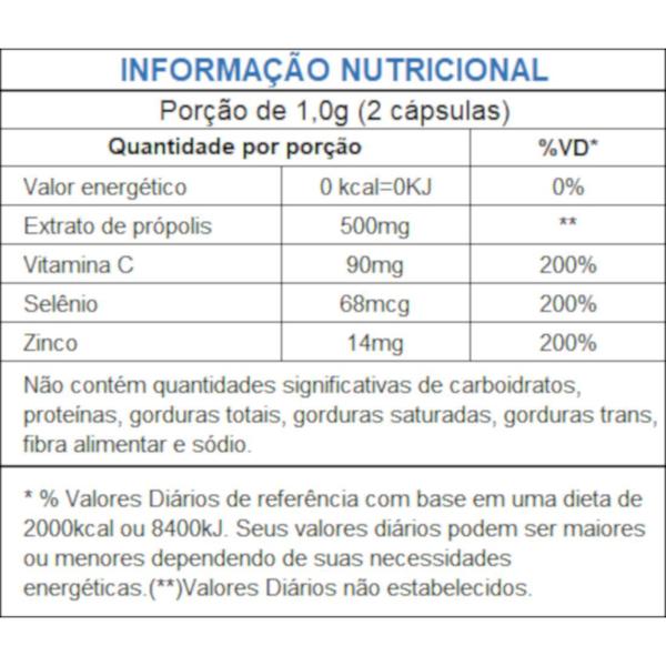 Imagem de Própolis Verde + Vitamina C Zinco Selênio 60 cáps de 500mg