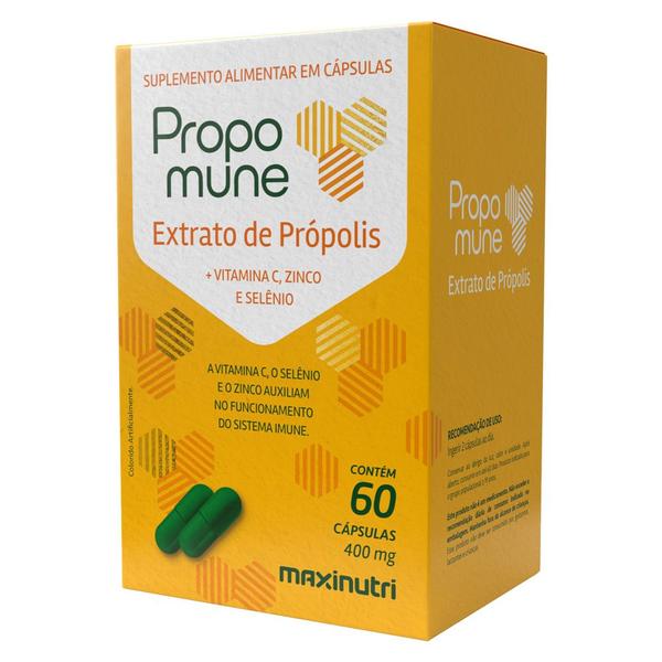 Imagem de Propomune Extrato Própolis + Vitamina C 60 Caps Maxinutri