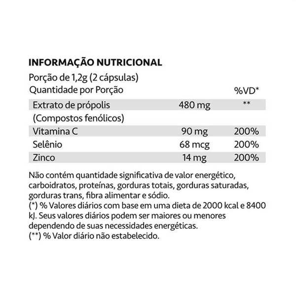 Imagem de Propomune Própolis Vitamina C Zinco 60 Capsulas Maxinutri