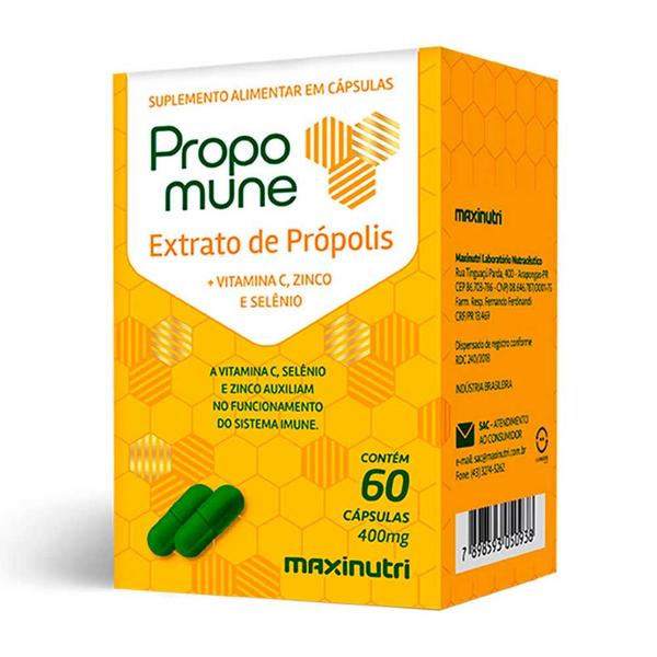 Imagem de Propomune Própolis Vitamina C Zinco 60 Capsulas Maxinutri