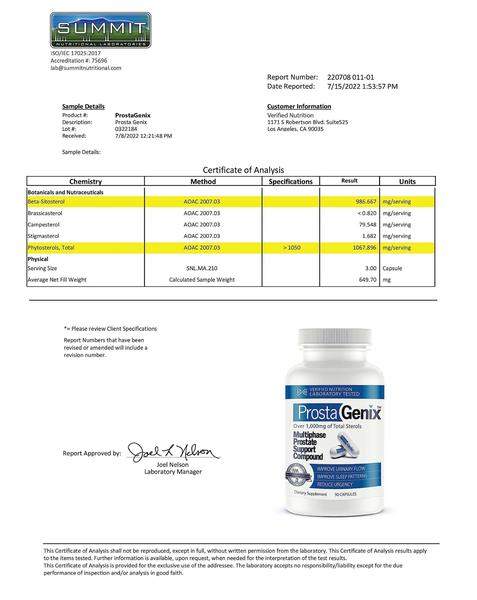 ProstaGenix Multiphase Prostate Supplement -5 Frascos - Destaque no Larry King Investigative TV Show - Mais de 1 milhão de vendidos - Fim das viagens noturnas ao banheiro, urgência, micção frequente. Imagem de ProstaGenix Multiphase Prostate Supplement -5 Frascos - Destaque no Larry King Investigative TV Show - Mais de 1 milhão de vendidos - Fim das viagens noturnas ao banheiro, urgência, micção frequente.