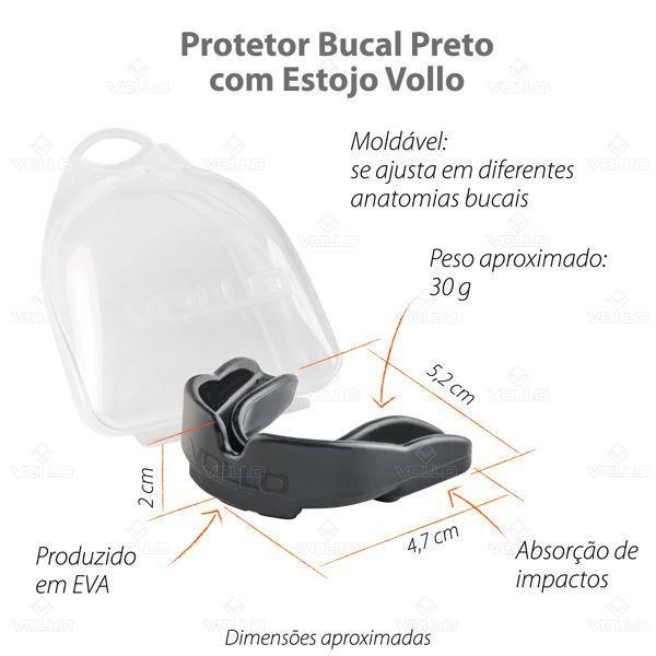 Imagem de Prot bucal preto c/ estojo