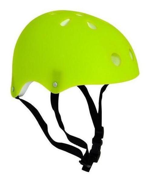 Imagem de Proteção Com Capacete Joelheira Cotoveleira Dm Radical Verde