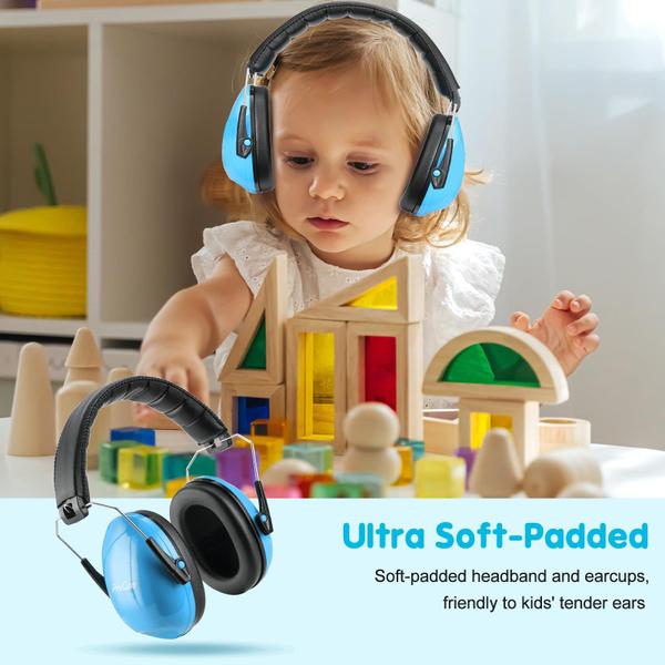 Imagem de Proteção de ouvido infantil, fones de ouvido ProCase - azul