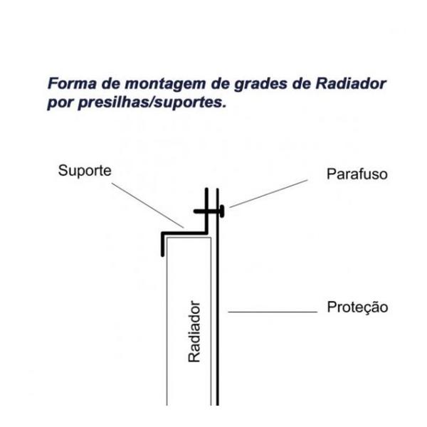 Imagem de Proteção Frontal Radiador CB600F Hornet 2009 2010 2011 2012