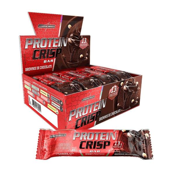 Imagem de Protein Crisp Bar Brownie de Chocolate - Integralmédica 12 un.