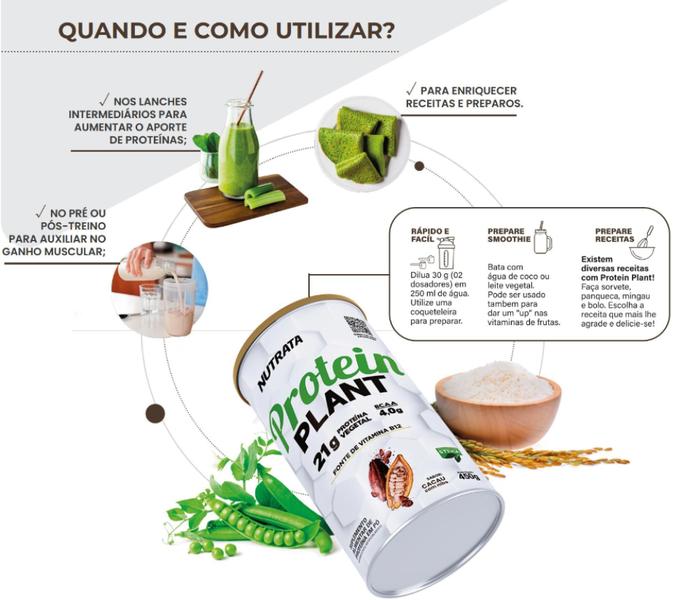 Imagem de Protein Plant Proteína Vegetal 450g - Nutrata