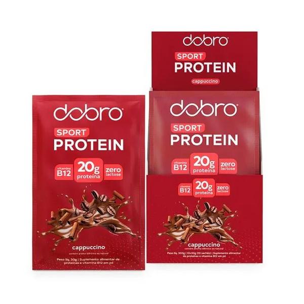 PROTEÍNA CAPPUCCINO SACHÊ 30g - DOBRO Imagem de PROTEÍNA CAPPUCCINO SACHÊ 30g - DOBRO