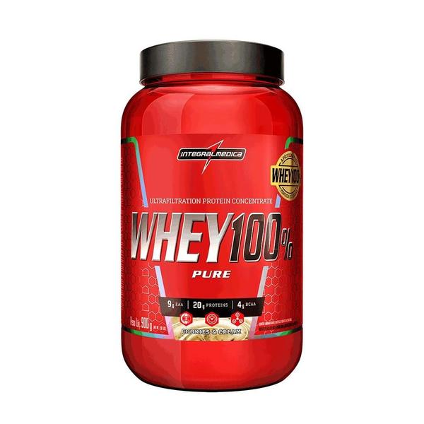 Imagem de Proteína Concentrada Integralmedica Whey 100% Pure Cookies and Cream 900g Pote