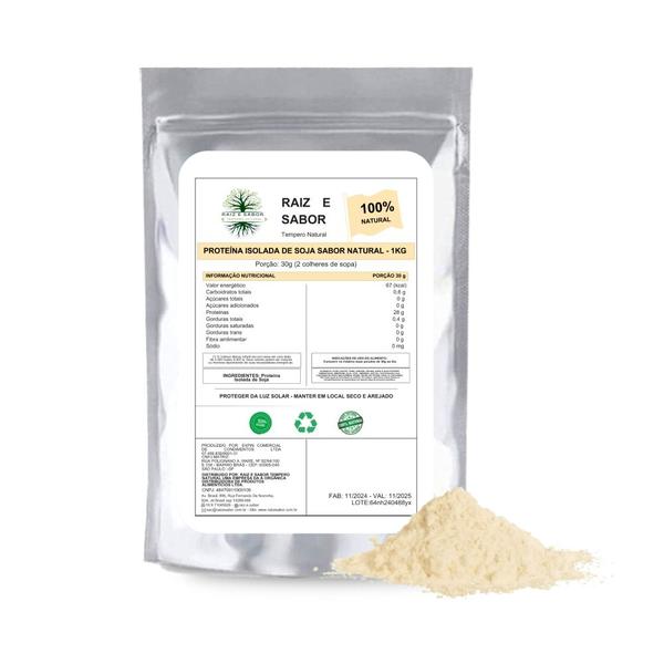 Proteína de Soja Isolada 1kg Raiz e Sabor 28g de proteina Imagem de Proteína de Soja Isolada 1kg Raiz e Sabor 28g de proteina