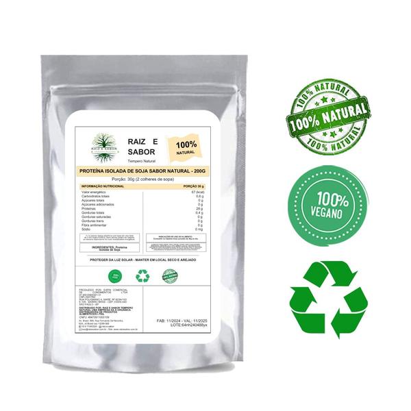 Proteína de Soja Isolada 1kg Raiz e Sabor 28g de proteina Imagem de Proteína de Soja Isolada 1kg Raiz e Sabor 28g de proteina