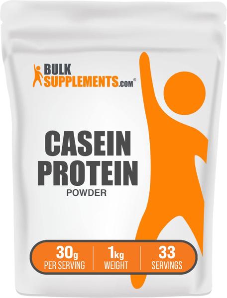 Proteína em pó BulkSupplements.com Caseína 1 kg (30 g/porção) Imagem de Proteína em pó BulkSupplements.com Caseína 1 kg (30 g/porção)