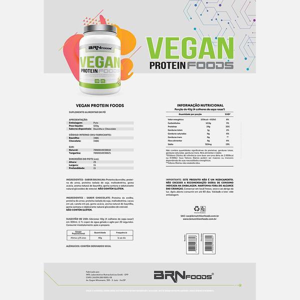 Imagem de Proteína Vegana Vegan Protein Foods 500 G Baunilha Brnfoods