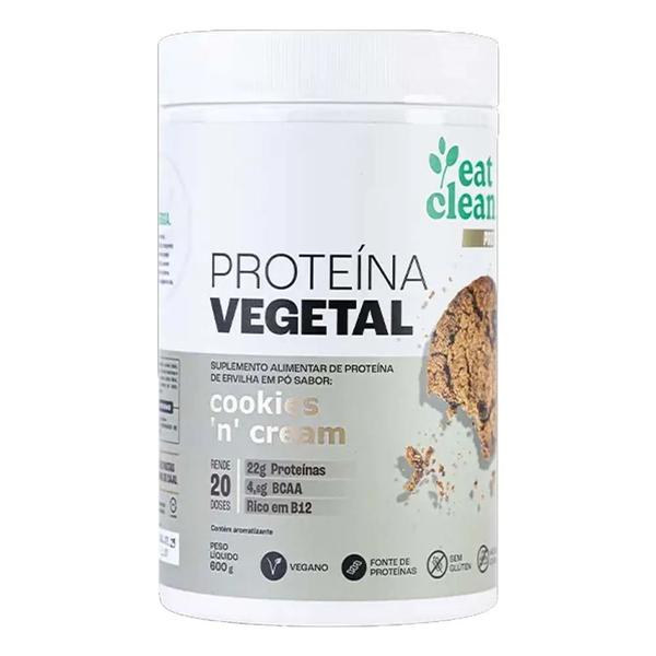 Imagem de PROTEÍNA VEGETAL COOKIES CREAM 600g - EAT CLEAN