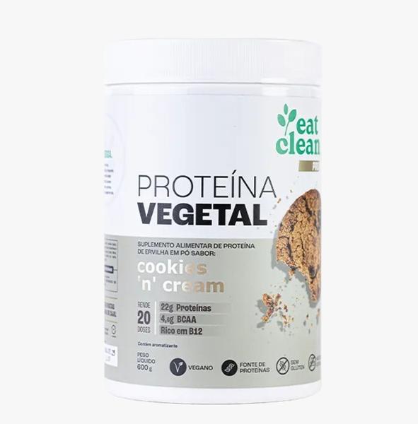 Imagem de Proteína Vegetal Cookies Cream 600g, Vegano - Eat Clean