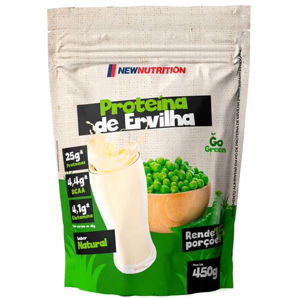 Imagem de Proteína Vegetal de Ervilha Isolada 450g NewNutrition - Auxiliar no Ganho de Massa Magra 