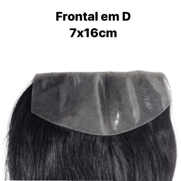 Imagem de Protese Frontal Masculina 16x7 Duplo Nó Maior Durabilidade Respirável