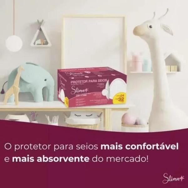 Imagem de Protetor absorvente de seios stima+ com 32 unidades