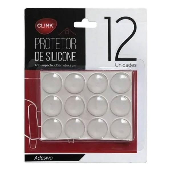 Imagem de Protetor Adesivo de Silicone 2cm C/ 12 Peças - Clink