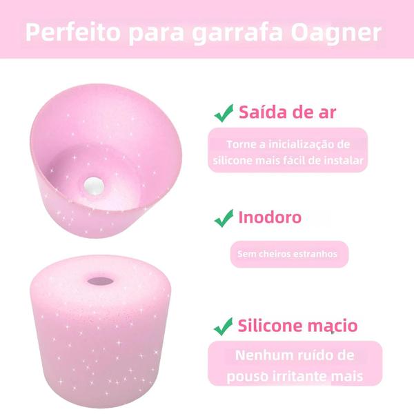 Imagem de Protetor Antiderrapante de Silicone para Garrafa de Água Owala (24oz/32oz)