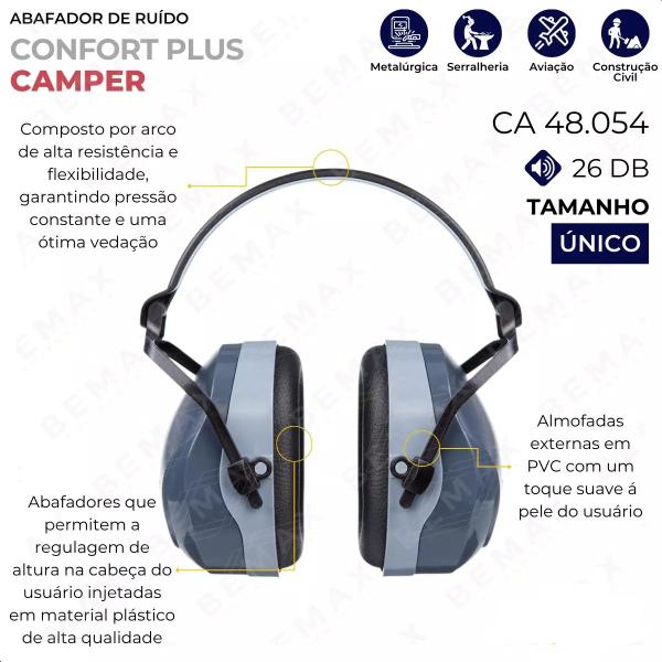 Imagem de Protetor Auricular Camper Comfort Plus 26DB CA 48054