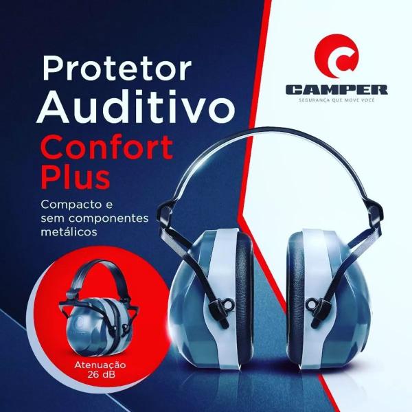 Protetor Auricular Camper Comfort Plus 26DB CA 48054 Imagem de Protetor Auricular Camper Comfort Plus 26DB CA 48054