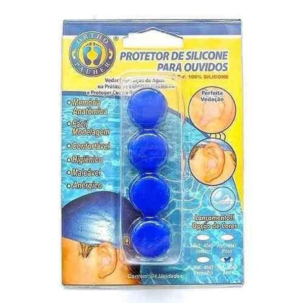 Imagem de Protetor auricular de silicone colorido Orthopauher c/ 4 unidades