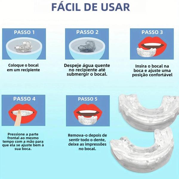 Imagem de Protetor Bucal Anti-ronco Ajustável, Bocal De Dentes Noturnos Para Bruxismo E Ronco