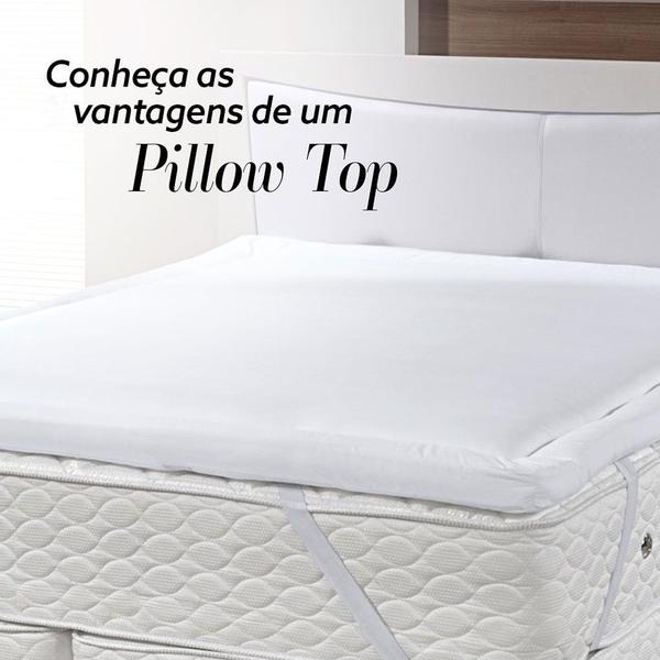 Imagem de Protetor Capa De Colchão Pillow Top King Lit Blanc 100% Algodão 180 Fios Altenburg