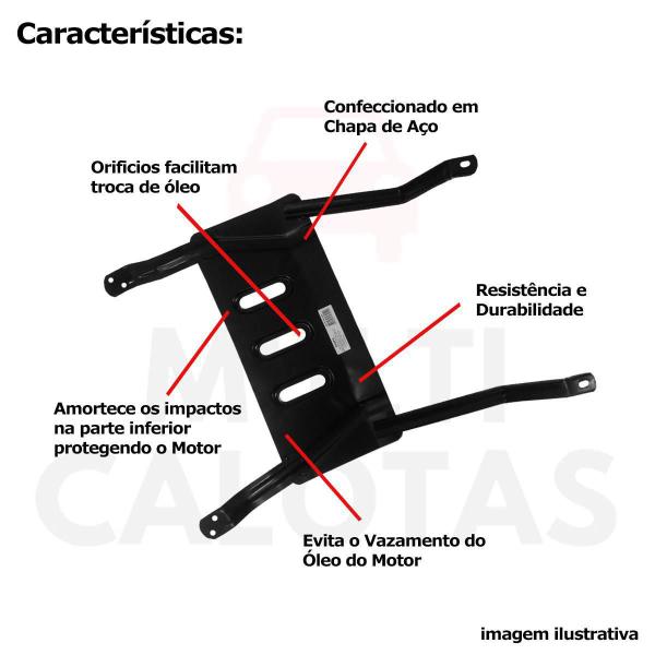 Imagem de Protetor Carter Fiat Novo Fiorino 2013 2015 2018 2020 2021