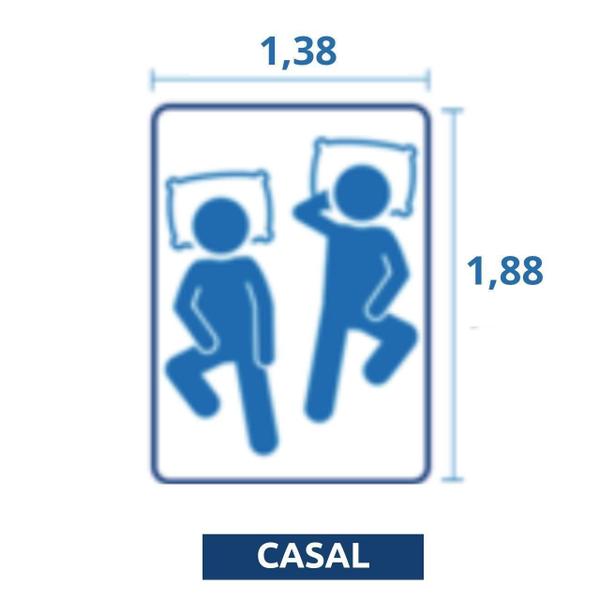 Imagem de Protetor Colchão Hospitalar Impermeável Capa Casal Verde