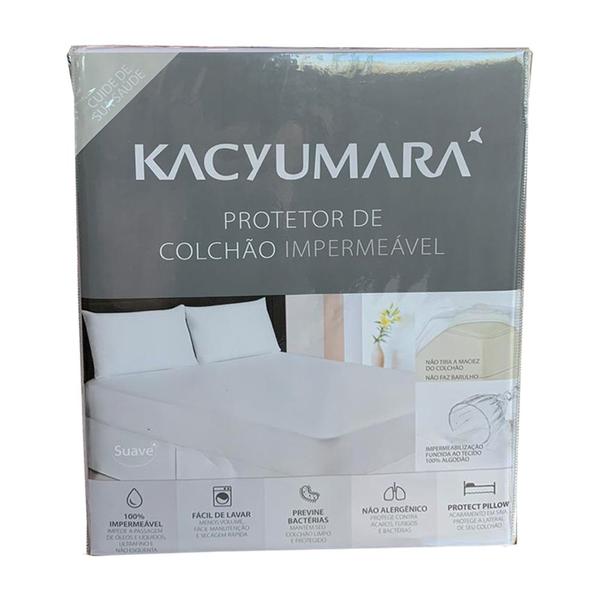 Imagem de Protetor Colchão King Size Impermeável Kacyumara 193x203