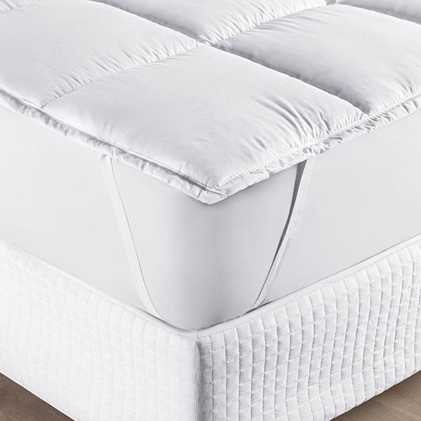 Imagem de Protetor Colchão Pillow Top Premium Casal King MicroPercal 200 Fios Macio Camada Proteção - Branco